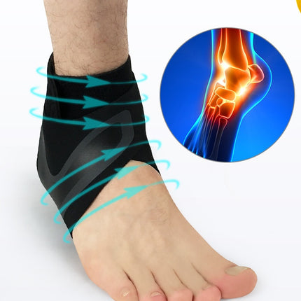 Professional Ankle Support Brace – Adjustable Compression Ankle Sleeve for Sports – Breathable Foot Stabilizer for Running, Basketball & Injury Recovery