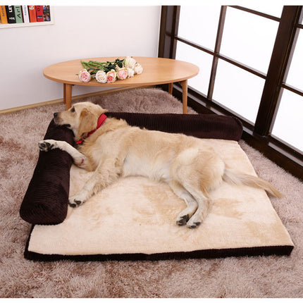 Calming Dog Bed & Cat Bed – Ultra Soft Plush Donut Cuddler – Self-Warming Washable Pet Bed for Improved Sleep & Anxiety Relief