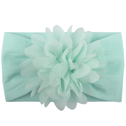 Baby Girl Chiffon Flower Headband – Soft Elastic Floral Hair Accessory – Cute Princess Headpiece for Newborns & Toddlers