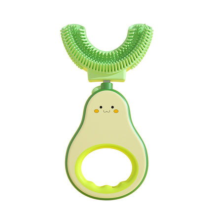 Kids U-Shaped Silicone Toothbrush – 360° Oral Teeth Cleaning for Toddlers – Food Grade Soft Silicone Brush for Ages 2-6