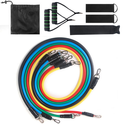 Elastic Pull Rope Resistance Band – Strength Training Tube with Soft Foam Handles – Portable Workout Cord for Arm, Chest & Shoulder Exercises