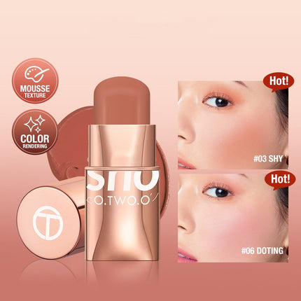 2-in-1 Creamy Blush & Brightening Stick – Long-Wear Smooth Finish