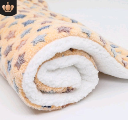 Ultra-Soft Fleece Pet Blanket – Cute Patterned Dog & Cat Sleep Mat – Premium Fluffy Throw for Couches, Crates, and Beds