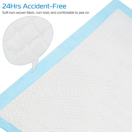 50-Pack Leak-Proof Dog Training Pads – Super-Absorbent Quick-Dry Puppy Pee Mats for Indoor Potty Training