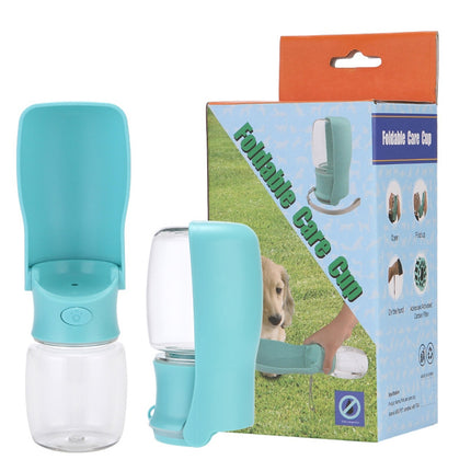 Portable Dog Water Bottle – 2-in-1 Foldable Pet Water Dispenser for Walking – Leak-Proof Travel Bowl for Dogs & Cats (BPA Free)