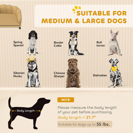 Luxury Orthopedic Pet Sofa Bed – Premium Soft Dog Couch with Bolster Support – Washable Comfort Bed for Small & Medium Dogs and Cats