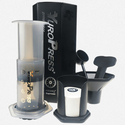 Modern French Press Coffee & Tea Maker – Heat-Resistant Borosilicate Glass – Professional Multi-Filter System