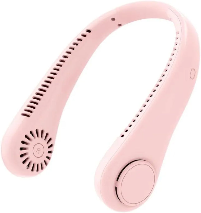 Portable Neck Fan - 5-Speed Rechargeable Personal Fan - 360° Cooling, Quiet & Lightweight Wearable Fan for Travel, Sports, and Outdoor Activities