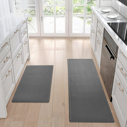 Premium Anti-Fatigue Kitchen Mat Set – Waterproof & Non-Slip Floor Runner Rugs – Easy-Clean Comfort Mats for Cooking & Standing – Modern Home Kitchen Decor