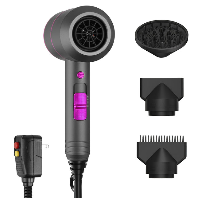 UltraLight™ 1800W Portable Hair Dryer – Quick-Dry Technology with 3 Heat Settings