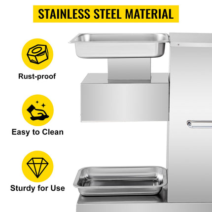 750W High-Torque Electric Meat Shredder – Industrial 3mm Blade Slicer for High-Volume Food Processing
