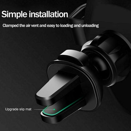 10W Qi Wireless Fast Car Charger – Automatic Clamping Smart Sensor Phone Mount – 360° Rotating Air Vent Holder for iPhone & Android