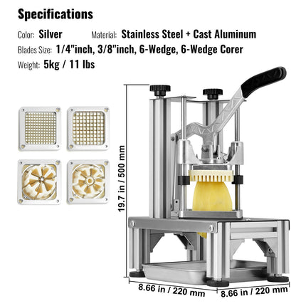 Professional Vegetable & Fruit Chopper Set – Multi-Blade Easy Dicer with Catch Tray & Ergonomic Handle