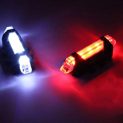 Ultra Bright USB Rechargeable Bike Tail Light – Waterproof LED Rear Bicycle Light – High Visibility Safety Flashlight for Night Riding