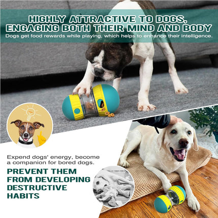 Adjustable Dog Puzzle Toy – Treat-Dispensing Ball & Slow Feeder – Interactive Enrichment Toy for Mental Stimulation & IQ Training