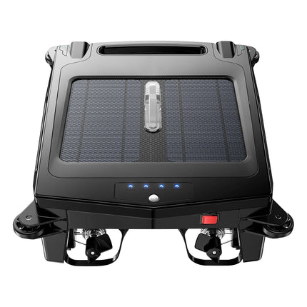 Solar Powered Robotic Pool Skimmer – Automatic Surface Cleaner with App Control – Dual Charging & IPX7 Waterproof – Covers up to 1937 Sq.Ft