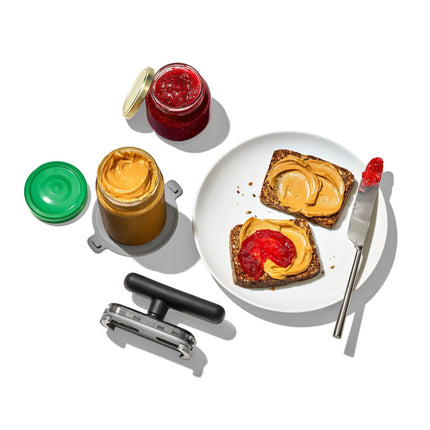 5-in-1 Multi-Function Bottle Opener – Ergonomic Manual Jar & Can Opener – Non-Slip Kitchen Tool for Weak Hands & Seniors
