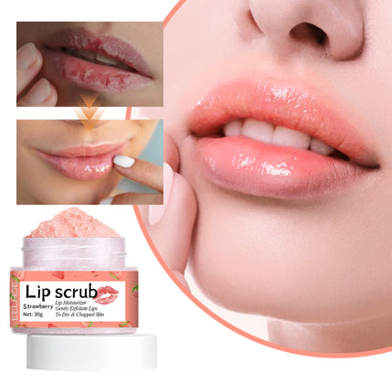 Anti-Crack Strawberry Lip Polish – Dead Skin Remover & Intense Moisture