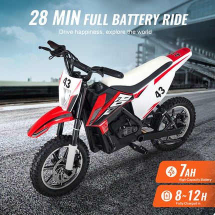 36V Electric Motorbike for Teens – High-Performance Electric Street Bike with LED Lights – Powerful 500W Styled Ride-On for Ages 14+