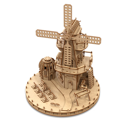 Wooden Williams Manor Shape Puzzle for Hands-On Building