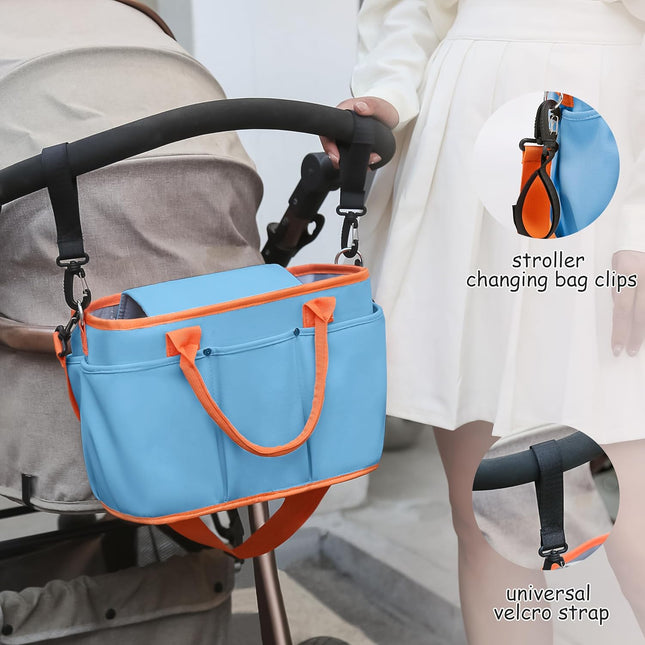 Large Diaper Bag Tote – Waterproof Travel Mommy Bag – Maternity Hospital & Weekender Bag for Baby Essentials