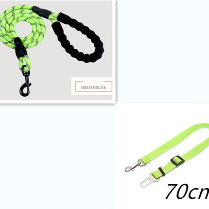 Reflective Dog Leash – Heavy Duty Nylon Pet Dog Lead Rope for Small, Medium & Large Dogs – Padded Handle for Walking & Training