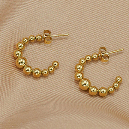 Minimalist Crescent Moon Jewelry Set – Gold Plated Pendant Necklace & Stud Earrings – Elegant Everyday Accessories for Women – Tarnish-Free Jewelry