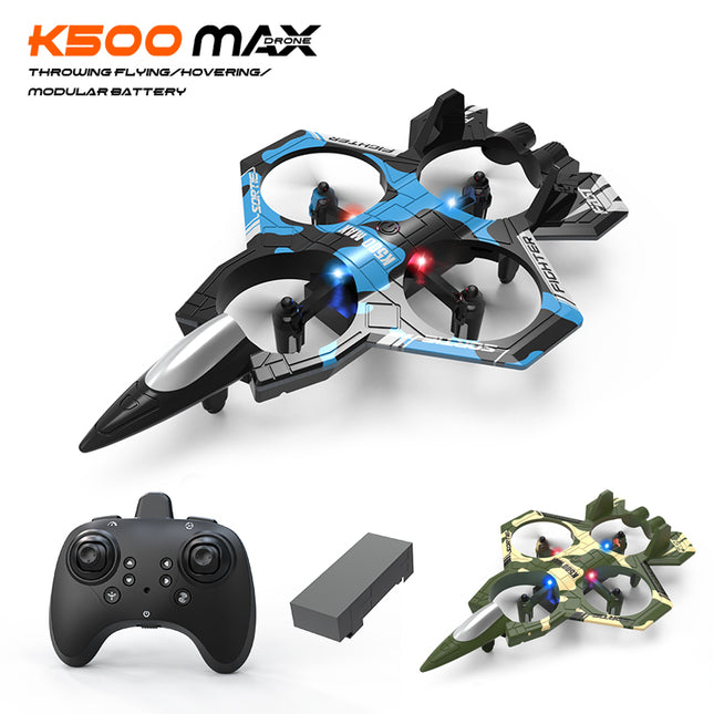K500 Combat Drone – 4-Channel Remote Control Quadcopter with Altitude Hold, LED Lighting & 360° Flip Stunts – High-Speed Flying Toy for Kids & Beginners