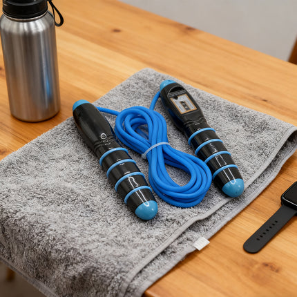 Digital Counter Jump Rope – Adjustable Skipping Rope with Automatic Counting – Speed Cardio Rope for Fitness, Boxing & Home Workout
