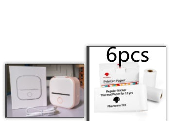 Mini Portable Thermal Printer - Wireless Bluetooth Pocket Printer for Photos, Study Notes & Labels - Inkless Mobile Photo Printer for iOS & Android