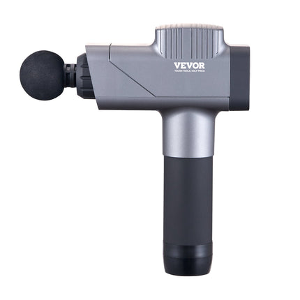 VEVOR Professional Deep Tissue Massage Gun – 16V High-Torque Percussion Massager – 6 Heads & 8 Speeds – Powerful Recovery Tool for Athletes