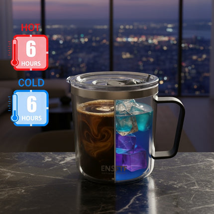 40 oz Clear Tritan™ Insulated Tumbler with Handle – BPA-Free & Shatterproof Travel Mug with Straw