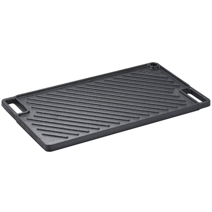 Heavy-Duty Cast Iron Griddle for Gas Stove & BBQ – Large Rectangular Non-Stick Double Play Pan – Perfect for Steaks & Pancakes