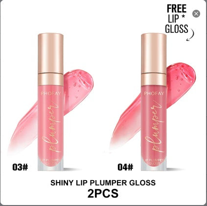 Phofay 3D Glass Plumping Gloss – High-Shine Lip Maximizer