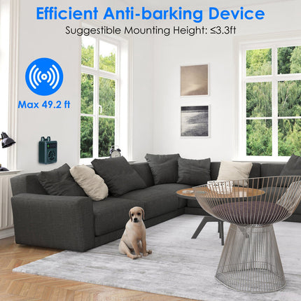 Ultrasonic Anti-Barking Device – 50ft Range Dog Bark Deterrent – 4 Frequency & Sensitivity Levels – Safe & Effective Indoor/Outdoor Bark Control for All Dog Sizes