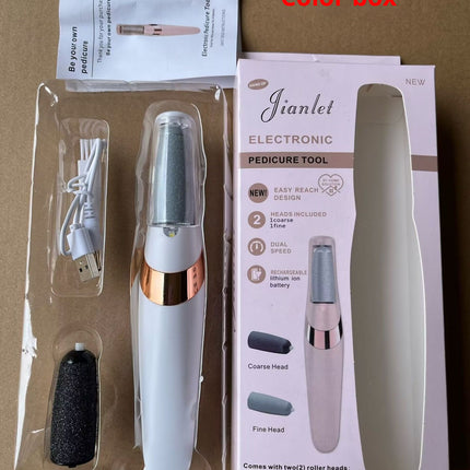 Electric Foot Callus Remover – Professional Rechargeable Foot Grinder – Portable Pedicure Tool for Dead Skin & Cracked Heels
