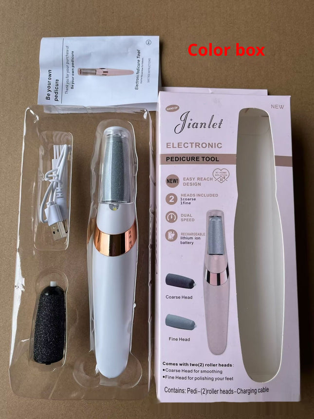 Electric Foot Callus Remover – Professional Rechargeable Foot Grinder – Portable Pedicure Tool for Dead Skin & Cracked Heels