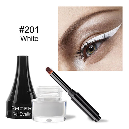 Phoera 10-Color Vibrant Liquid Eyeliner – Waterproof & Long-Wear Matte Finish