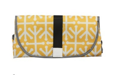 Portable Baby Changing Pad – Waterproof Travel Diaper Station – Compact Foldable Nappy Clutch with Head Cushion