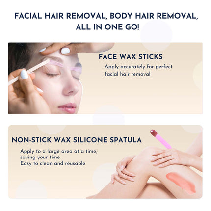 WuwuVista™ Professional 23-in-1 Waxing Kit – Full Body Hair Removal System with Digital Warmer