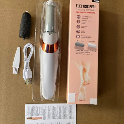 Electric Foot Callus Remover – Professional Rechargeable Foot Grinder – Portable Pedicure Tool for Dead Skin & Cracked Heels
