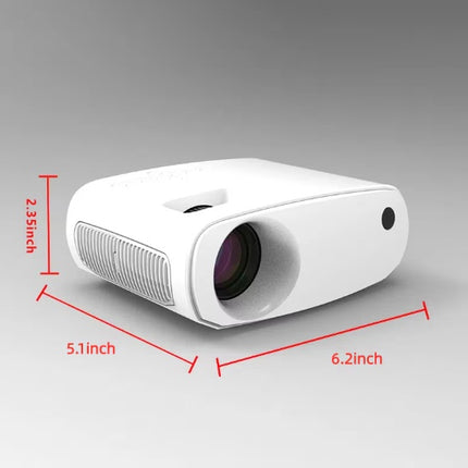 Portable Mini HD Projector – Pocket-Sized Home Cinema Video Projector – Multimedia Movie Player for Kids, Travel, Camping & Indoor Fun