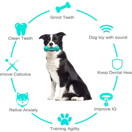 Indestructible Dog Chew Toy for Aggressive Chewers – Natural Rubber Molar Stick for Dental Care – Tough Oral Hygiene Toothbrush Toy for Large & Medium Dogs