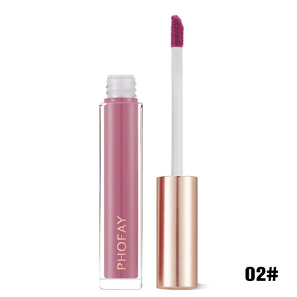 Phofay Silk-Finish Lip Gloss – Non-Tacky Mirror Glow