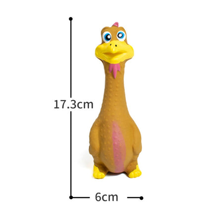 3-Pack Screaming Chicken Dog Toys – Eco-Friendly Latex Squeaky Chew Toy – Hilarious Interactive Sound Toy for Small, Medium & Large Dogs