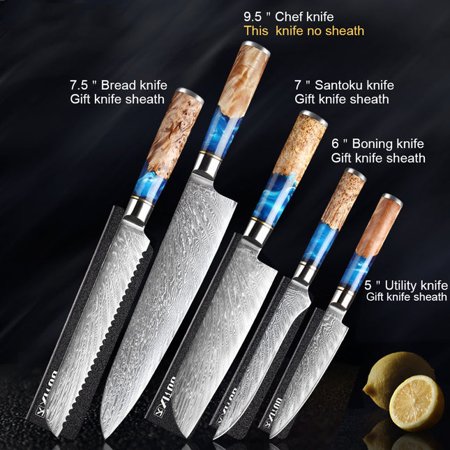 ProChef™ Ultimate Kitchen Knife Set – High-Carbon Stainless Steel Chef & Cleaver Trio