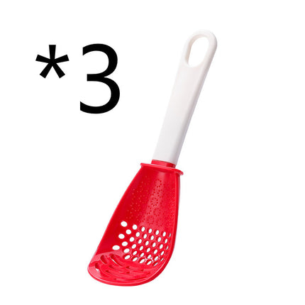 6-in-1 Multi-Functional Kitchen Cooking Spoon – Heat-Resistant Slotted Spoon for Grinding, Mashing, Straining & Whisking