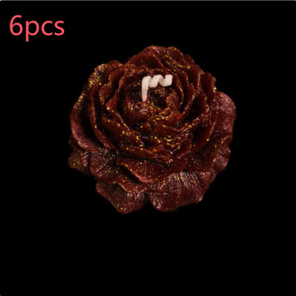 Sexy Low-Temperature Candles – 40°C Safe Melting Wax – Peony & Rose Flower Shape with Gold Gilding – Sensual Romantic Gift for Couples