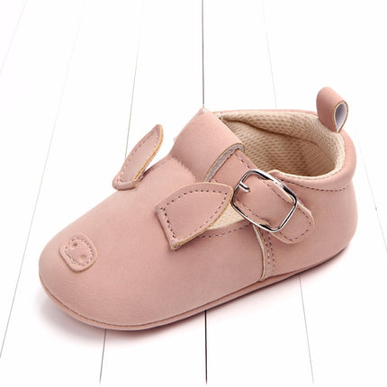 Baby First Walkers – Soft Sole Matte Leather Animal Shoes – Non-Slip Cartoon Infant Loafers for Spring & Fall