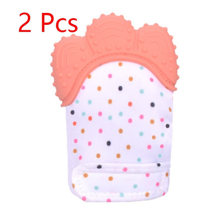 Baby Teething Mitten – Food Grade Silicone Self-Soothing Teether Glove – Anti-Bite & Pain Relief Molar Toy for Toddlers
